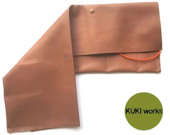 Kukiworks 6 Pocket Genuine Leather Travel Watch Roll