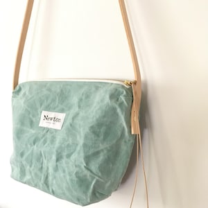 bolso bandolera de lona encerada