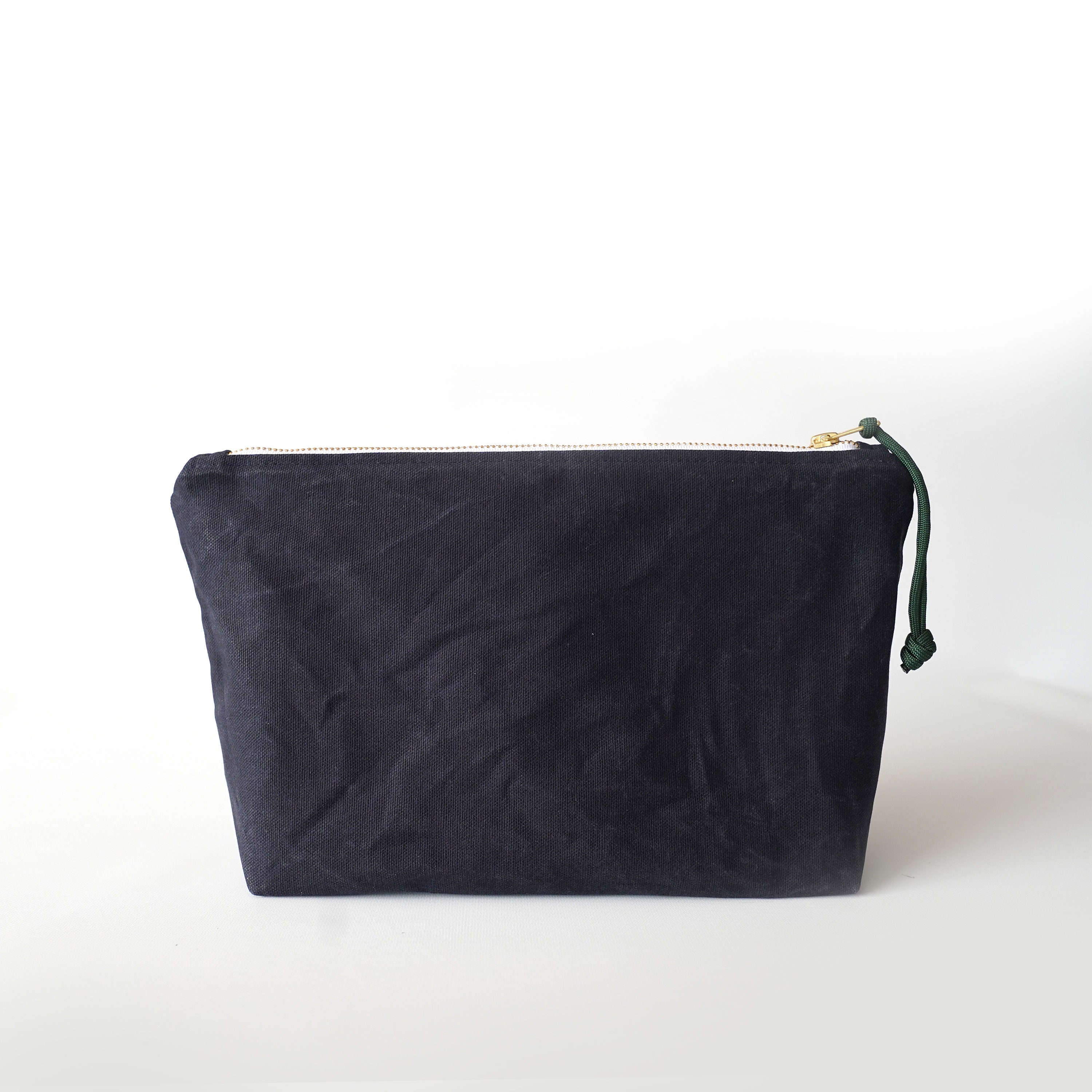 •COSMETIC POUCH - AMANITA• waxed canvas bag