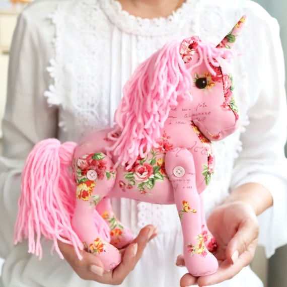 pink unicorn doll