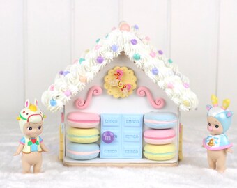 Gingerbread house (polymer clay) “The Macaron House 1”