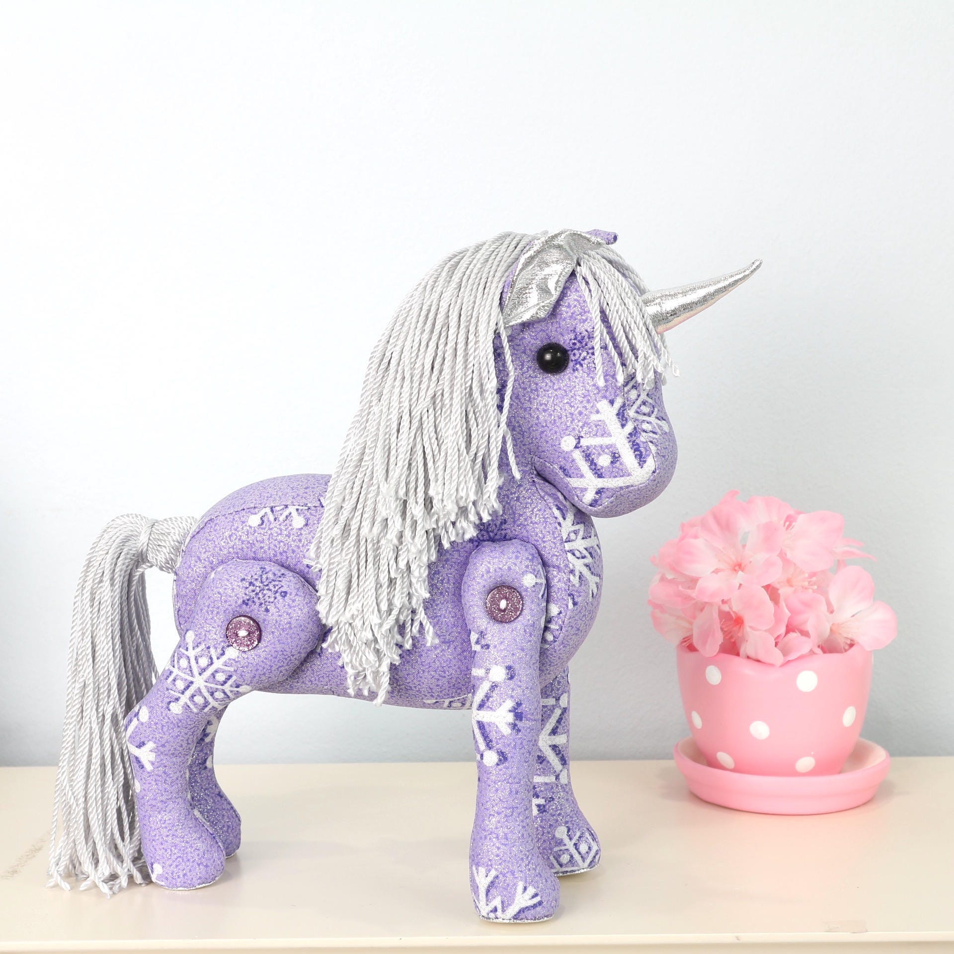 Purple unicorn stuffed animal discount