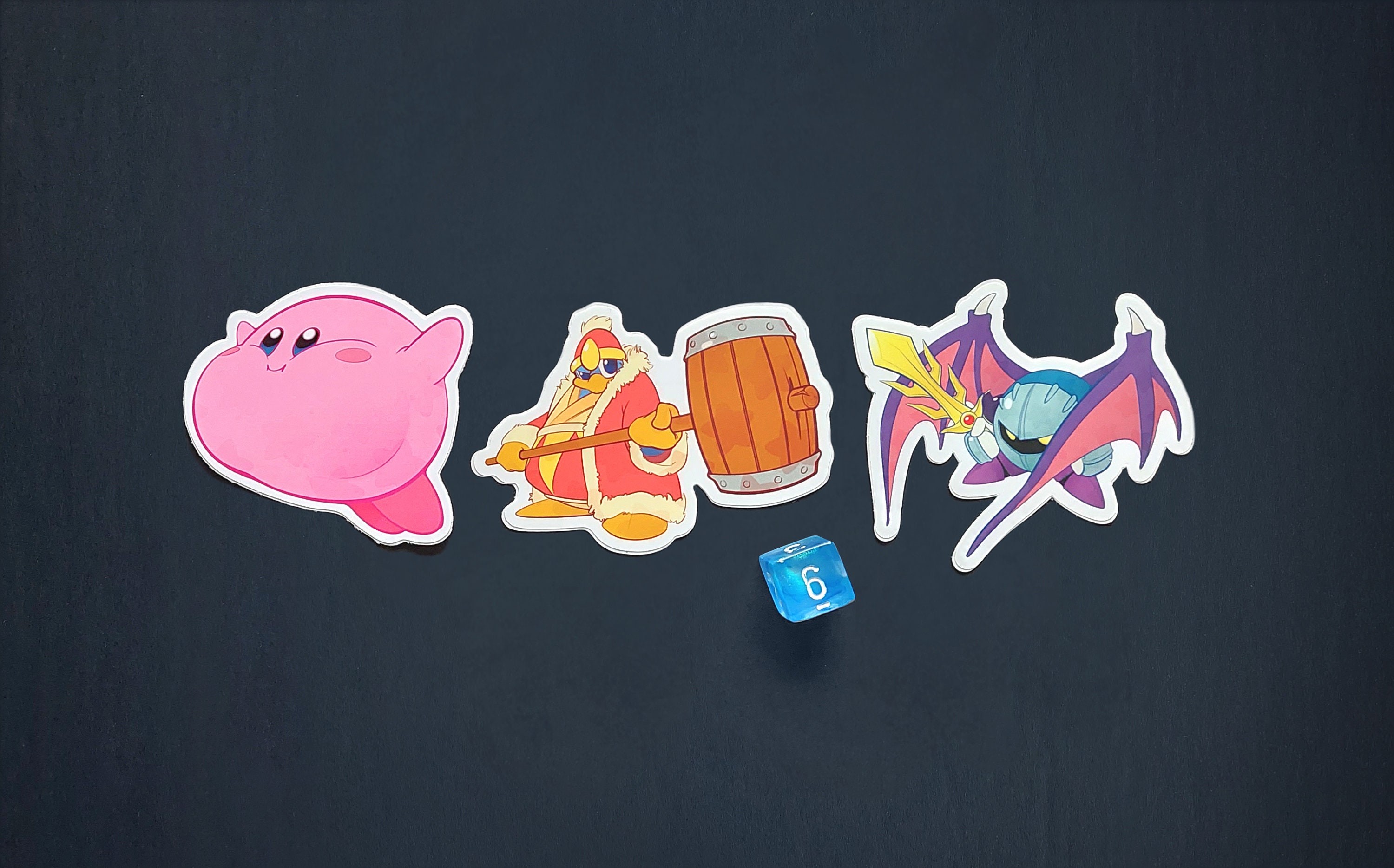 Meta Knight Sticker Kirby, Dedede, Meta Knight - Die-cut Vinyl Stickers - Etsy
