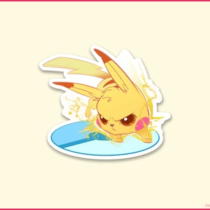 Pokémon - Pikachu - Adesivo in vinile fustellato