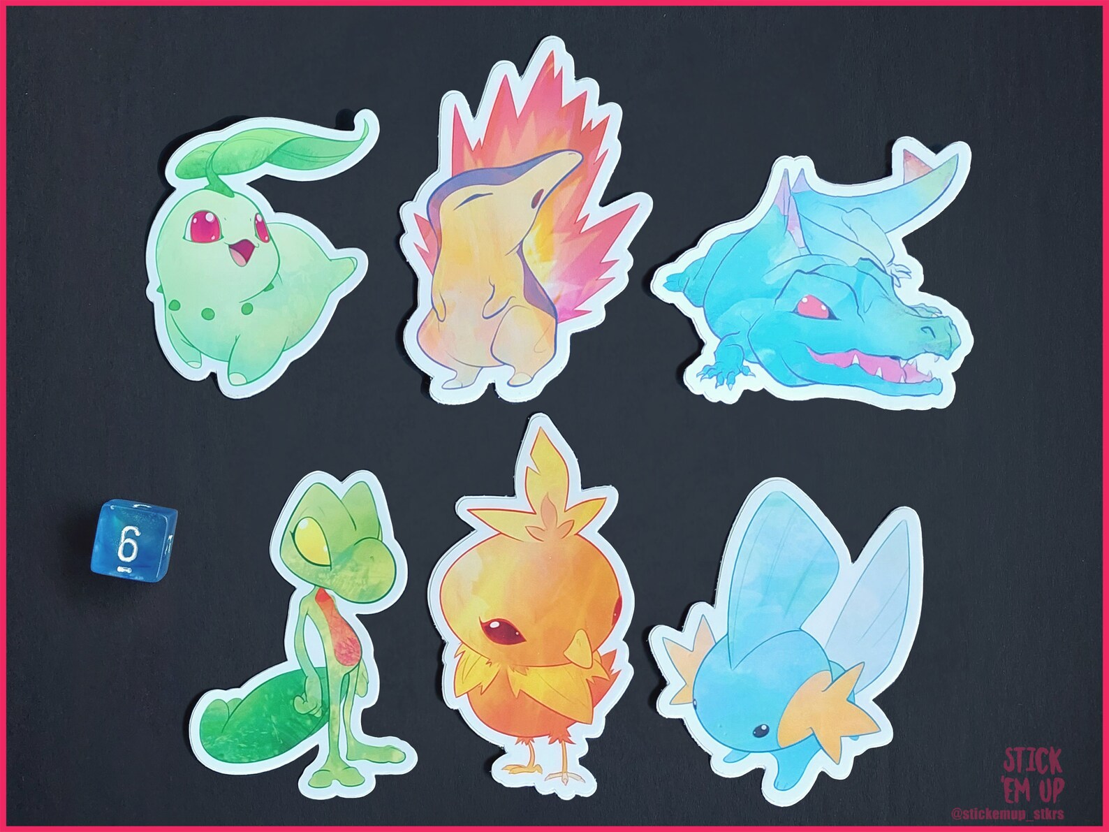 Pokémon - Treecko, Mudkip, Torchic - Gen 3 Starters (hoenn) - Die-cut ...