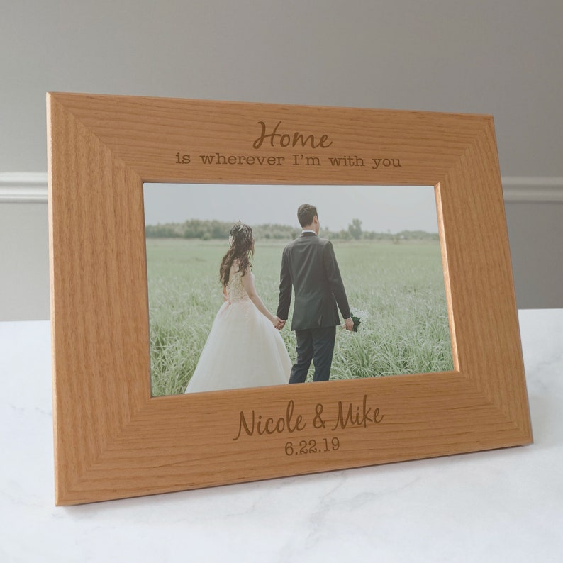 Custom picture frame engraved Personalized picture frame Etsy