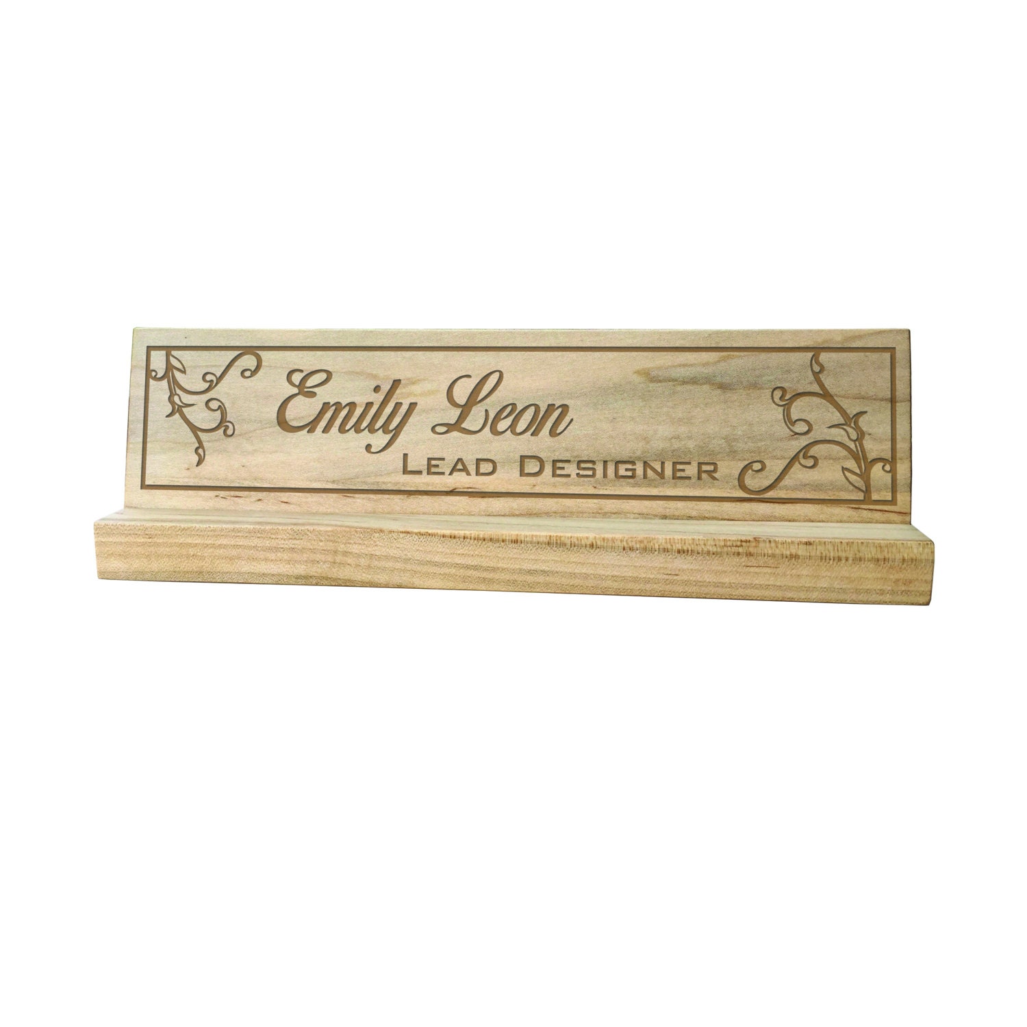 Engraved Desk Name Plate Personalized name plate / Laser Etsy