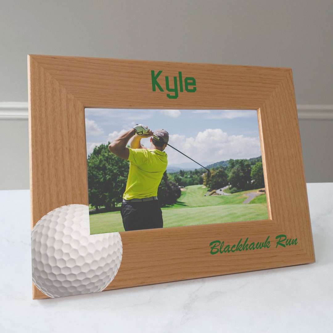 Golf Picture Frame Personalized, Golf Gift / 4x6 Photo Frame / Printed