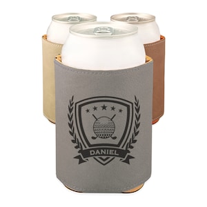 Engraved Golf can cooler, Personalized Golf gift / Laser engraved