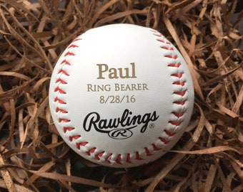 Personalized Baseball, engraved baseball, personalized baseball gift, custom baseball, groomsman gift/Laser Engraved baseball