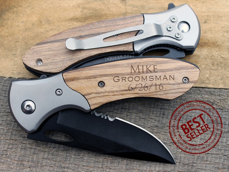 Personalized Engraved Pocket Knife Wedding Knife Anniversary Etsy