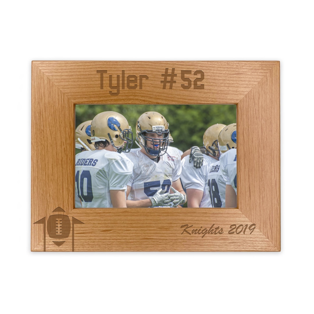 Football Picture Frame Personalized Football Team Gift Etsy