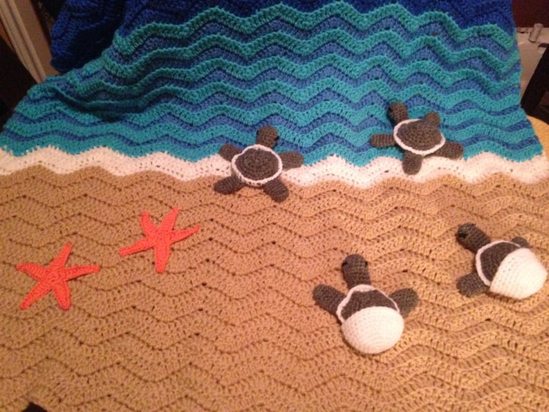 Sea Turtle Release Blanket Etsy