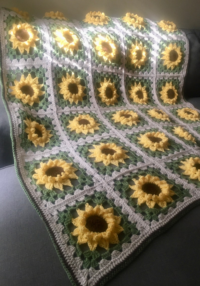 A Sunflower Throw Blanket Reminds You To Stand Tall & Face The Sun
