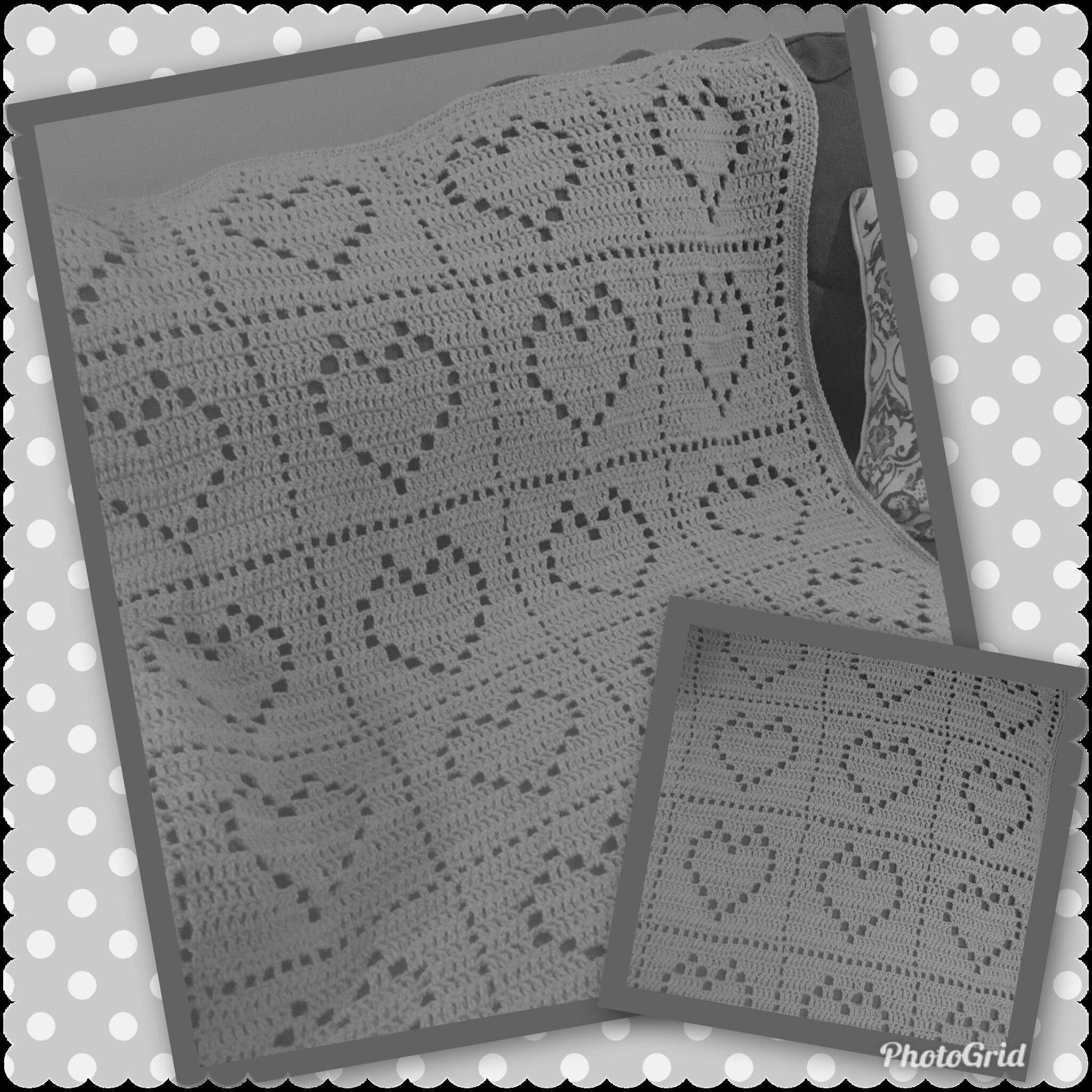 Heart Blanket Etsy