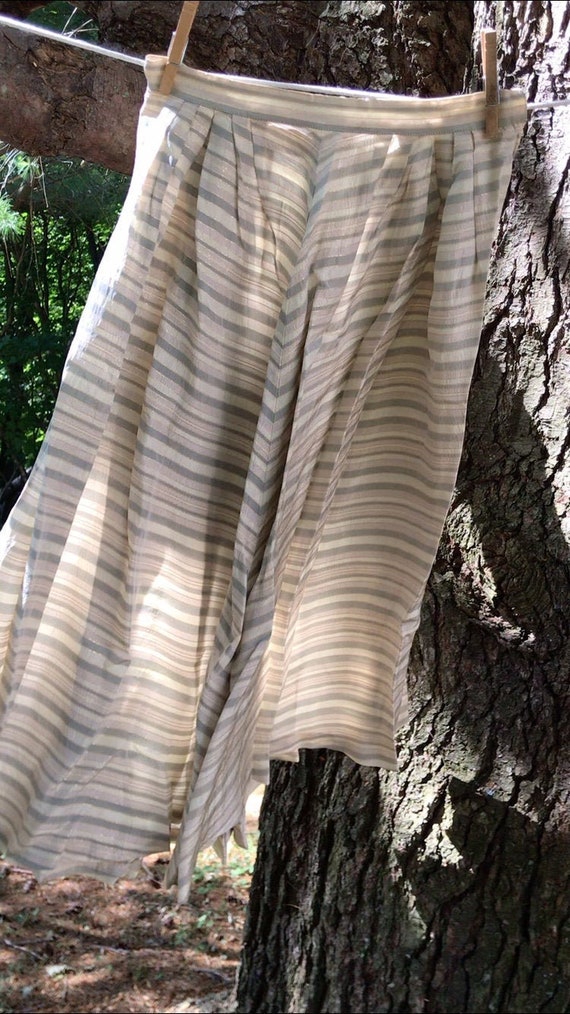Vintage 50's Mitered Striped Skirt