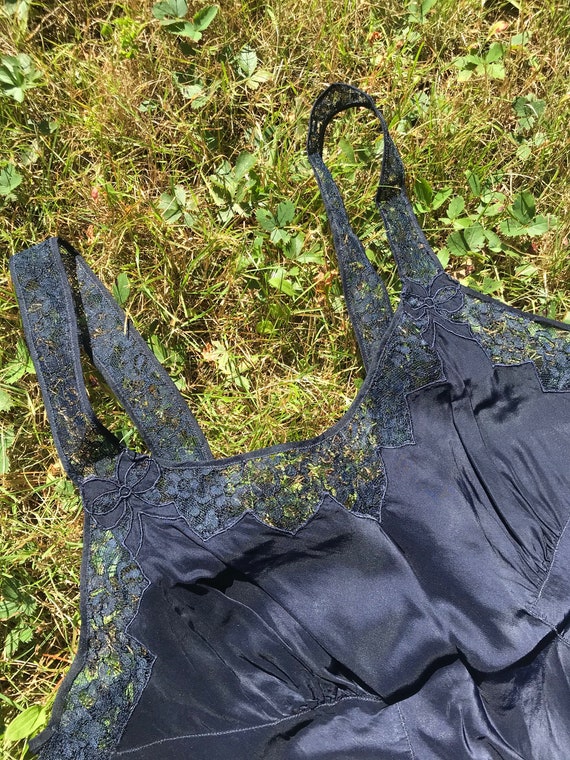 Navy 1940's Slip Dress