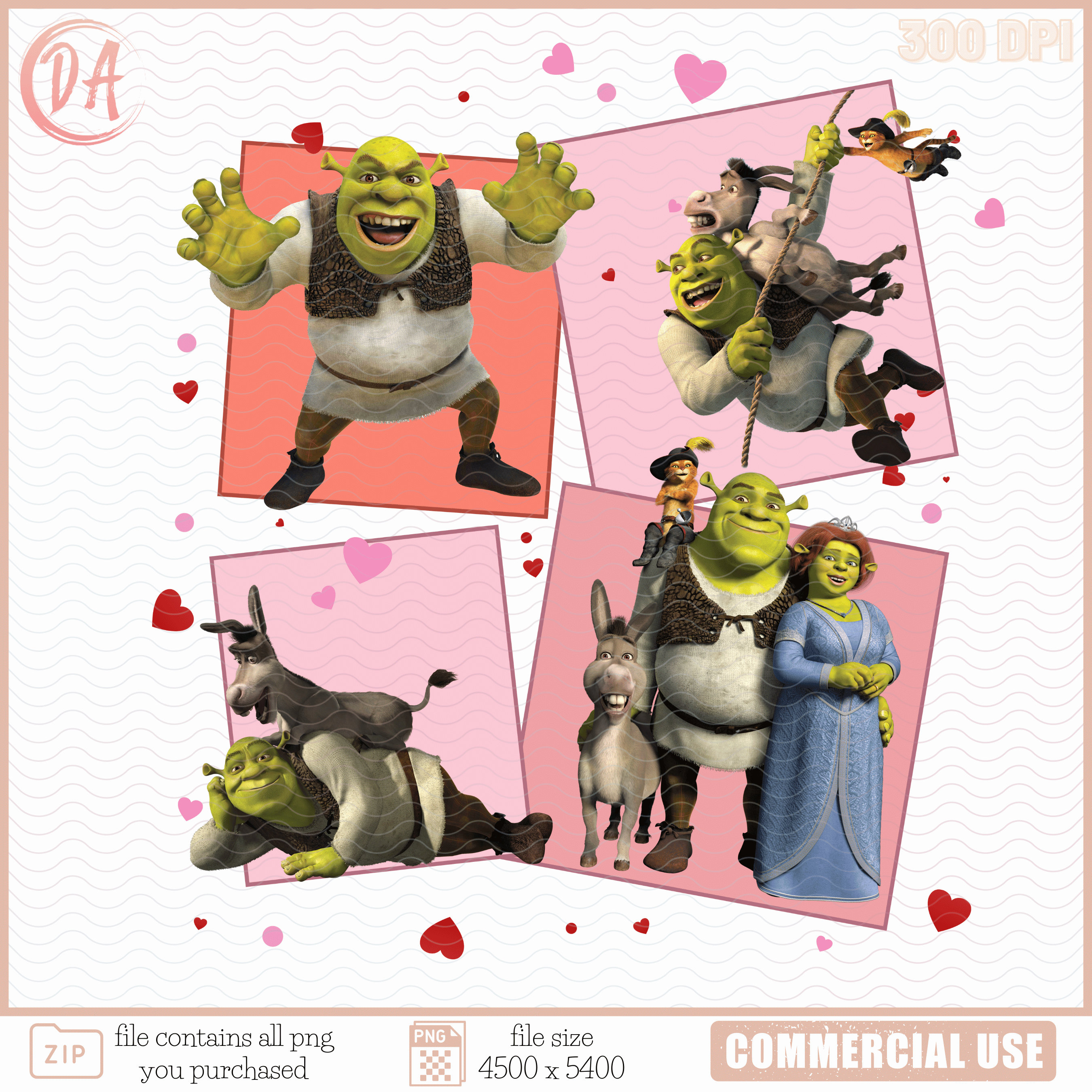 Shrek Valentines Day Clipart