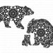 Download Mama and Baby Bear Mandala Mandala Bear SVG files for | Etsy