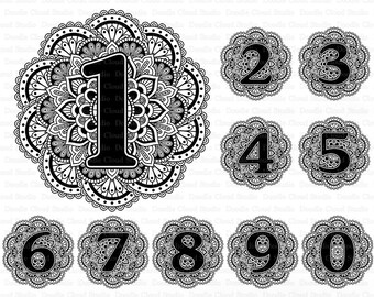 Free Free Layered Mandala Numbers 263 SVG PNG EPS DXF File