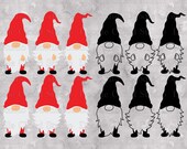 Gnome SVG, Gnomes Bundle, Cute Garden Gnome SVG, Gnome SVG Files for Silhouette Cameo Cricut. Home Decor Svg, Nordic Gnome, Gnome Clipart