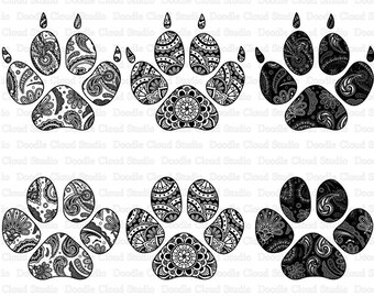 Download Paw Mandala Svg Etsy
