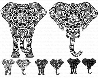 Download Elephant Mandala Svg Etsy