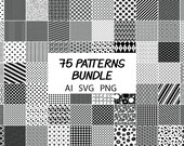 Download 75 Patterns Svg Bundle Background Pattern Svg Cut Files For Cricut And Silhouette Transparent Background Svg Png Ai By Doodle Cloud Studio Catch My Party