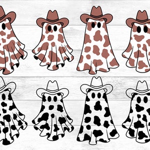 Cowboy Ghost Halloween, Cowboy Ghost SVG PNG, Cute Ghost Clipart, Ghost Shirt Png, Halloween Shirt Svg, Spooky Season SVG, Western Ghost.