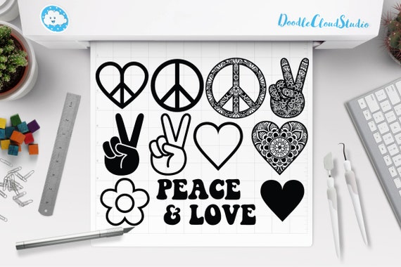 Download Peace Love Bundle Svg Peace Symbol Svg Peace Sign Mandala Heart Mandala Peace Love Svg Files For Silhouette Cricut Peace Love Design By Doodle Cloud Studio Catch My Party
