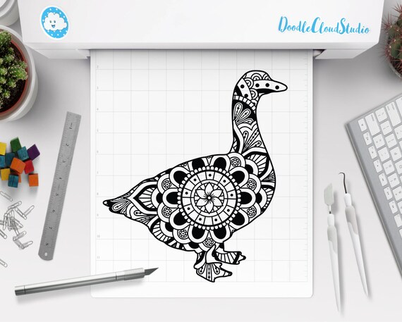 Download Goose Svg Goose Mandala Svg Files For Silhouette Cameo And Cricut Farm Animal Mandala Svg Goose Mandala Svg Goose Mandala Clipart By Doodle Cloud Studio Catch My Party