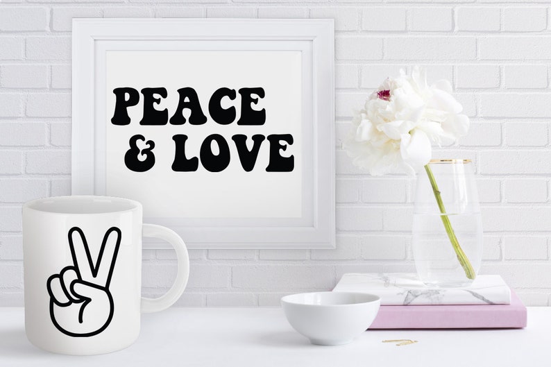Download Peace Love Bundle SVG Peace Symbol Svg Peace Sign | Etsy