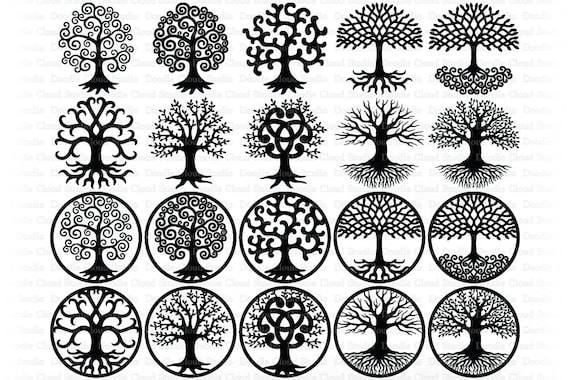 Download Tree Of Life Tree Of Life Svg Tree Svg Tree Of Life Svg Files For Silhouette And Cricut Tree Of Life Clipart Svg Png Ai Eps Dxf By Doodle Cloud Studio