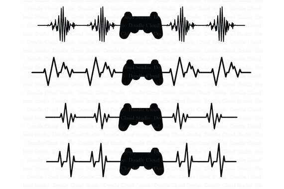 Download Heartbeat Game Controller SVG Files, Heart Beat Line svg ...