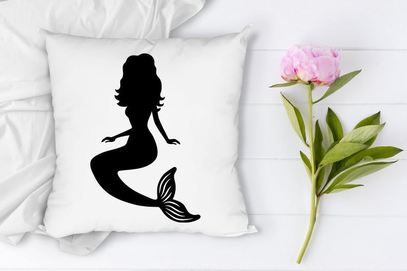 Mermaid SVG, Little Mermaid SVG Files for Silhouette & Cricut. Mermaid Shirt Svg, Mermaid Clipart, Mermaids Bundle Svg, svg eps ai png dxf. image 6