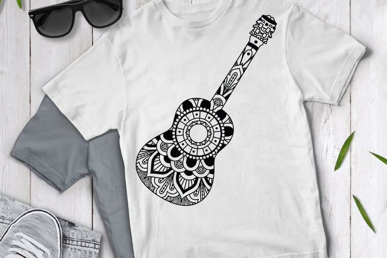 Download Guitar Mandala SVG Mandala Guitar SVG Files for Silhouette ...