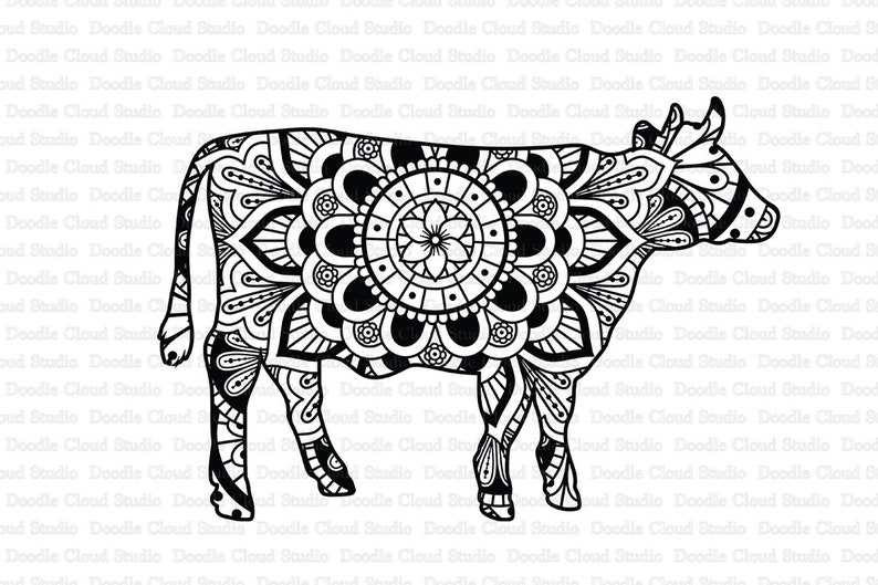 Download Cow Mandala SVG Cow SVG Cow Mandala SVG Files for ...