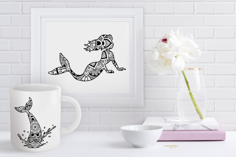 Download Mermaid Mandala SVG Little Mermaid Mandala SVG Files for ...