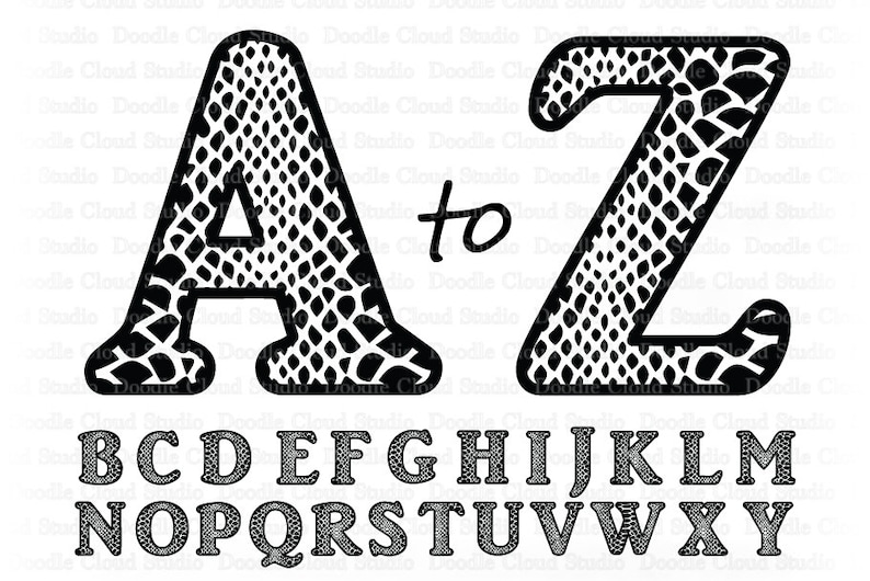 Snake Lettering N Snake Alphabet SVG, Animal Letters SVG Files for Cameo & Cricut ...