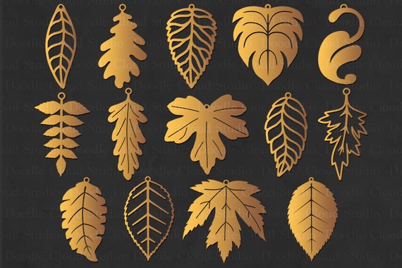 Download Leaf Earrings Svg Leaf Tear Drop Svg Pendant Leaf Svg Files For Silhouette Cameo And Cricut Earrings Template Clipart Png Included By Doodle Cloud Studio Catch My Party