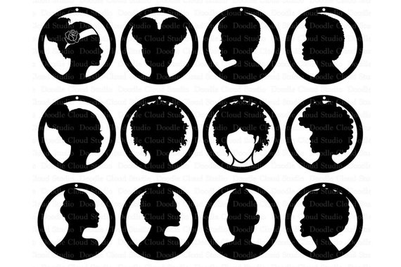 Download Afro Lady Earrings Svg Earrings Girl Svg Files For Silhouette Cameo And Cricut Pendant Svg Files Jewelry Making Clipart Png Included By Doodle Cloud Studio Catch My Party
