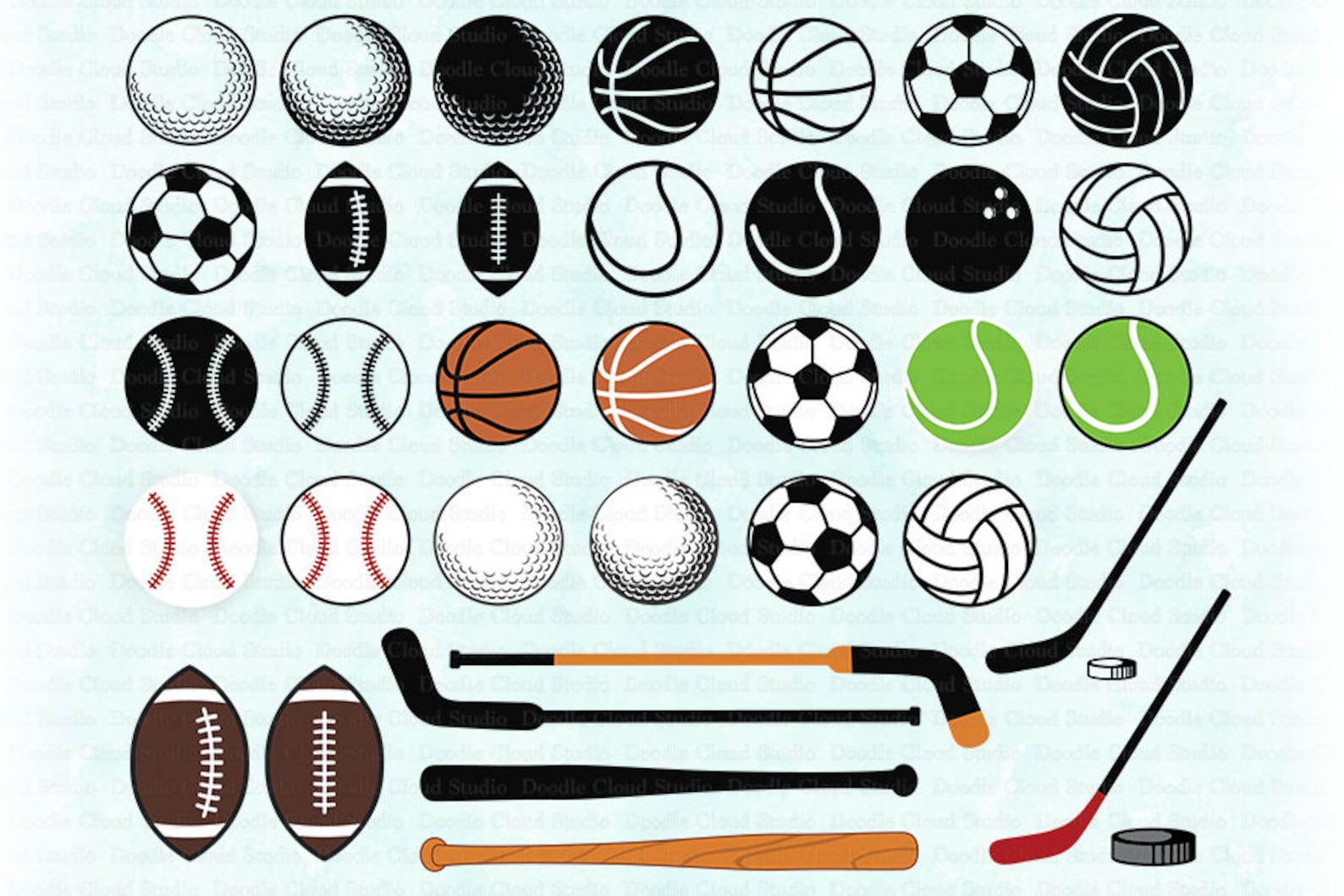 Виды спорта с шариком. How to draw Sport balls ыеуз ин ыеуз.