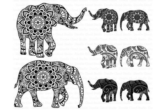 Download Elephant Svg Mandala Svg Elephant Mandala Svg Files For Etsy
