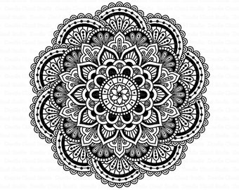 Mandala SVG DXF, Mandala Zentangle, Mandala SVG Files for