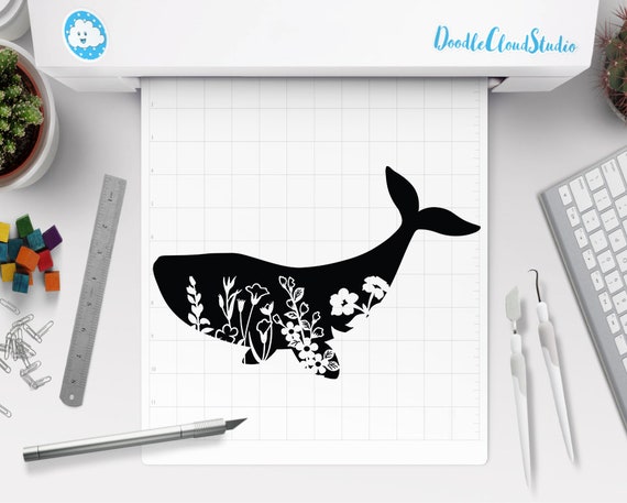 Download Whale Svg Floral Whale Svg Files For Silhouette Cameo And Cricut Sea Animal Floral Animal Svg Flower Whale Svg Floral Whale Clipart By Doodle Cloud Studio Catch My Party