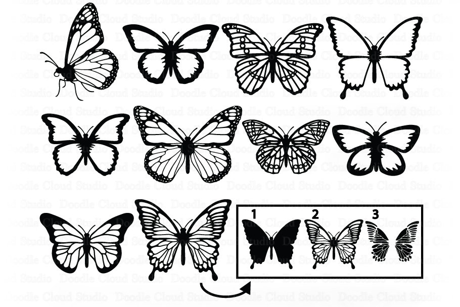Free 274 Clipart Side Butterfly Svg SVG PNG EPS DXF File