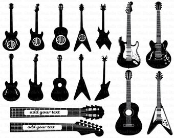 Download Guitar svg | Etsy