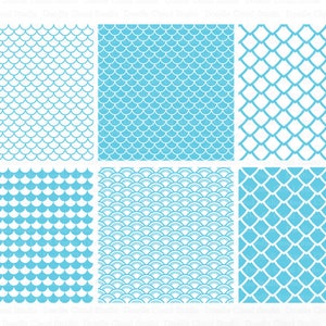 Seamless Scales Pattern SVG, Mermaid Scale SVG, Fish Scale Pattern, Scallop SVG Files for Silhouette Cameo & Cricut. Mermaid, Scales Clipart