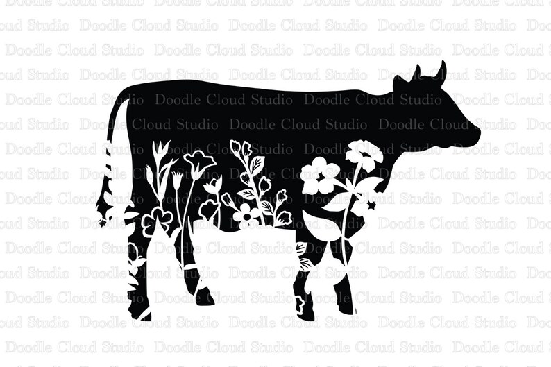 Free Free 75 Flower Cow Head Svg SVG PNG EPS DXF File