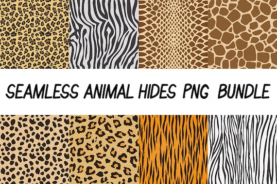 Sinis Prijs Ga terug Naadloze dierenhuiden PNG-bundel dierenhuiden textuur - Etsy België